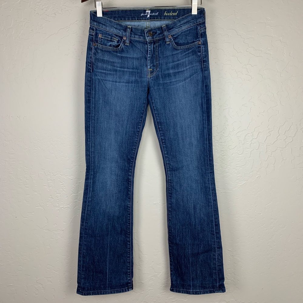 7 For All Mankind Bootcut Jeans Low Rise Size 27
